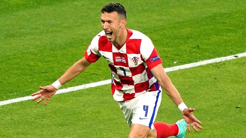 Ivan Perišić trong màu áo của tuyển Croatia