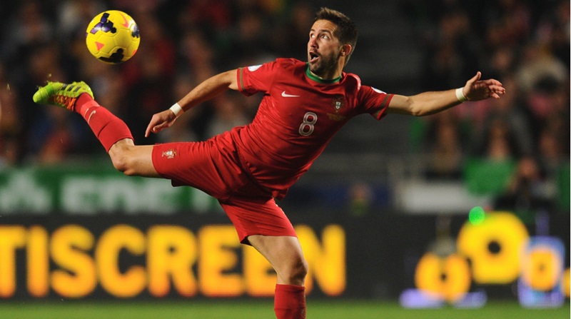 Joao Moutinho cống hiến hết mình trong màu áo của tuyển quốc gia